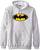 Batman bat logo hoodie-pullover-Elessi UK