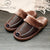 Mercedes Benz Leather Winter Slippers